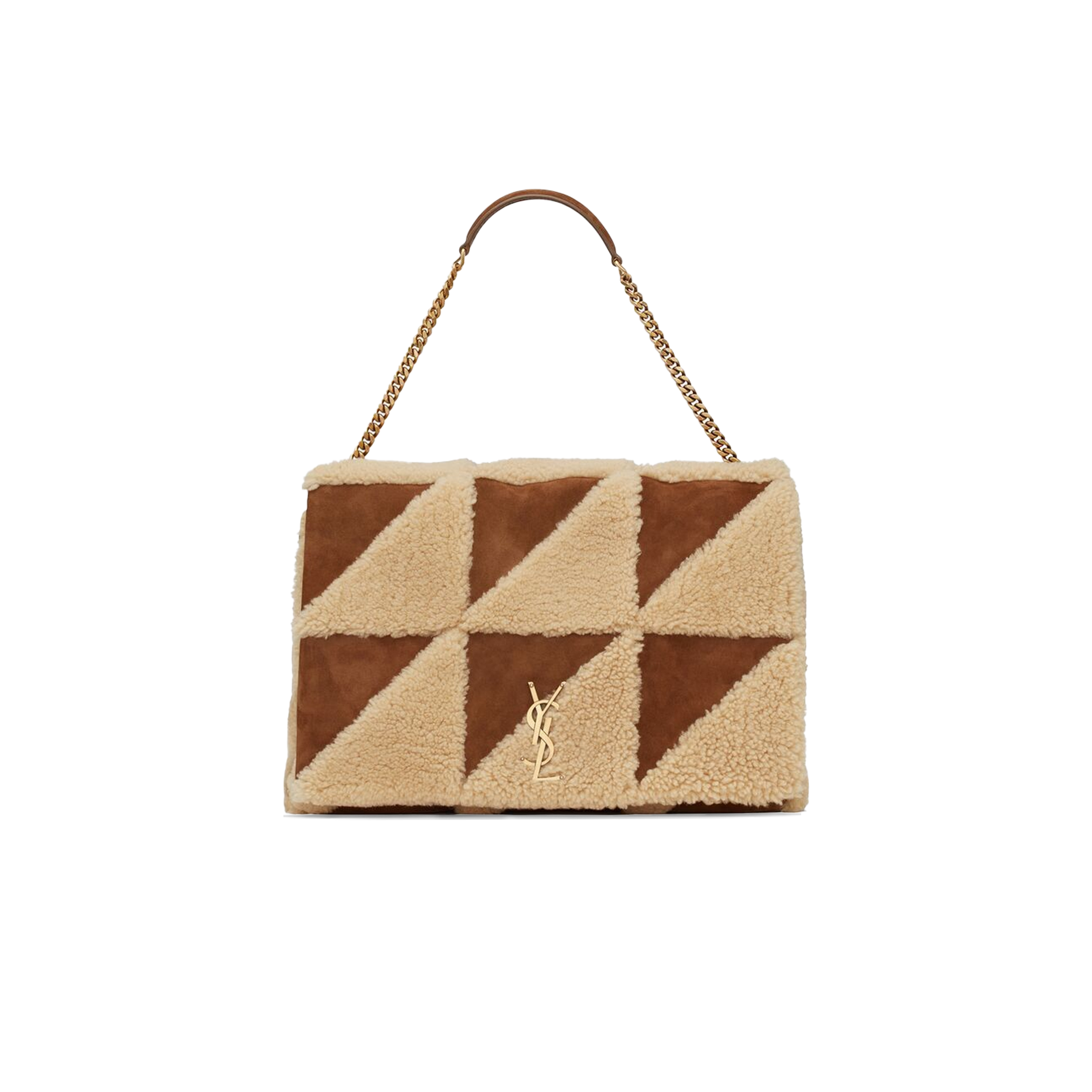 Y*L jamie large shearling shoulder bag gab5156470086 (38*26*12cm)